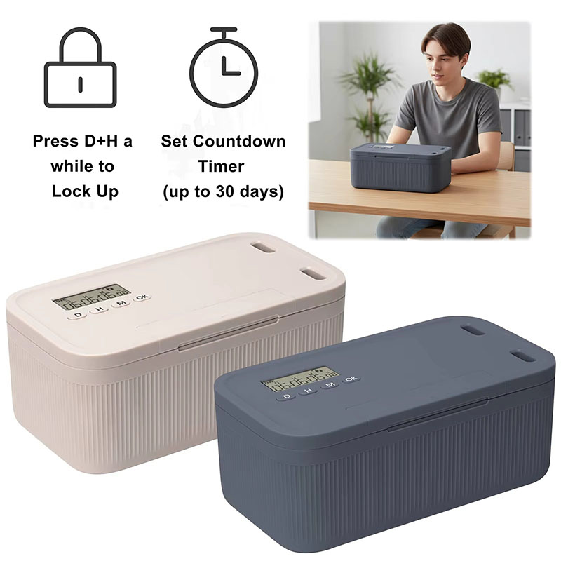 타이머가 있는 잠금 상자 전화기 보관함 시간 잠금 보관 - Co Detector Plug 리뷰 및 가격