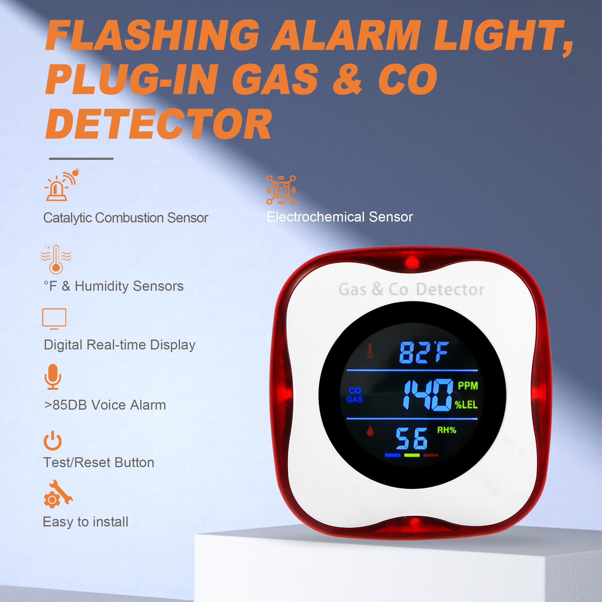 가스 및 일산화탄소 감지기 세트, 플러그형, 천연가스 - Co Detector Plug 리뷰 및 가격
