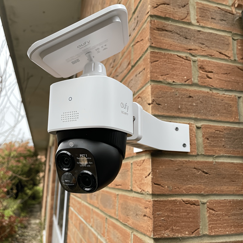 화이트 Eufy S340 독립형 카메라, 코너 마운팅  - Eufy Camera E220 리뷰 및 가격