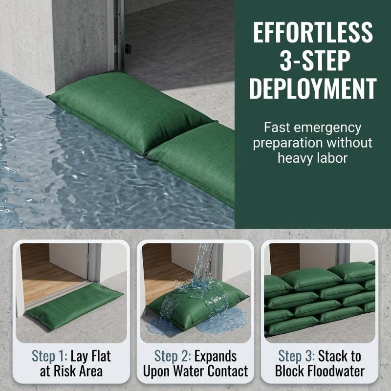 빠르게 팽창하는 자가 팽창식 방수 가방, 문, 지하실, - Flood Barrier Bag 리뷰 및 가격
