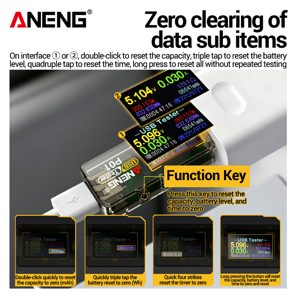 ANENG P01 USB 테스터, 전압계, 전류계, T - Co Detector Plug 리뷰 및 가격